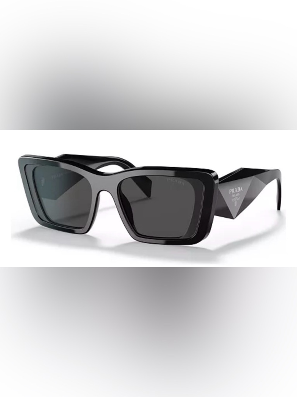 Prada Butterfly Rectangular Sunglasses with Dark Lenses - Picture 2 of 9